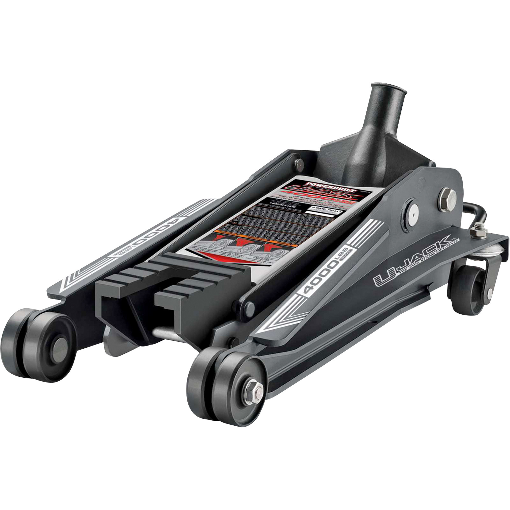Powerbuilt U-Jack Floor Jack, 2-Ton Capacity, Model# 620516